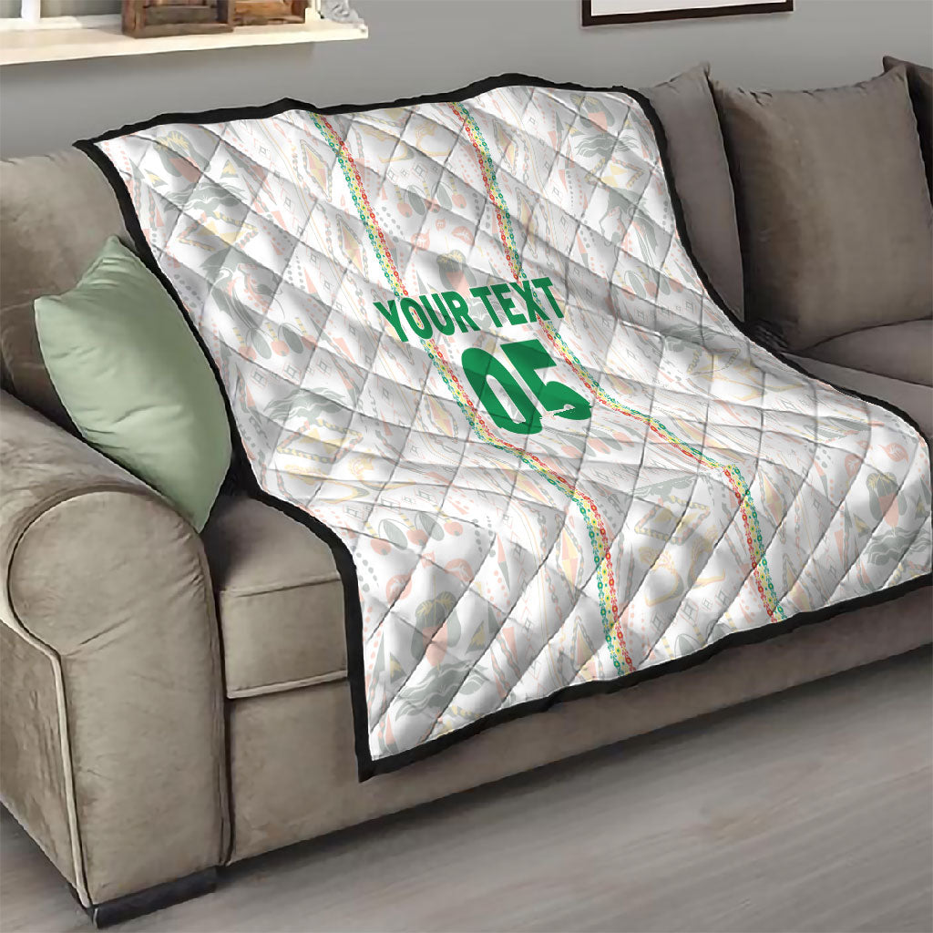 Custom Senegal Football 2026 Quilt Car Rapide-Inspired Pattern
