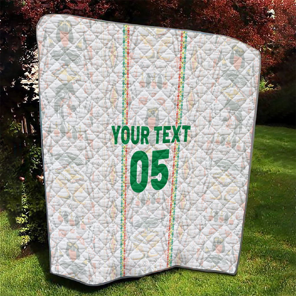 Custom Senegal Football 2026 Quilt Car Rapide-Inspired Pattern