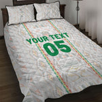 Custom Senegal Football 2026 Quilt Bed Set Car Rapide-Inspired Pattern