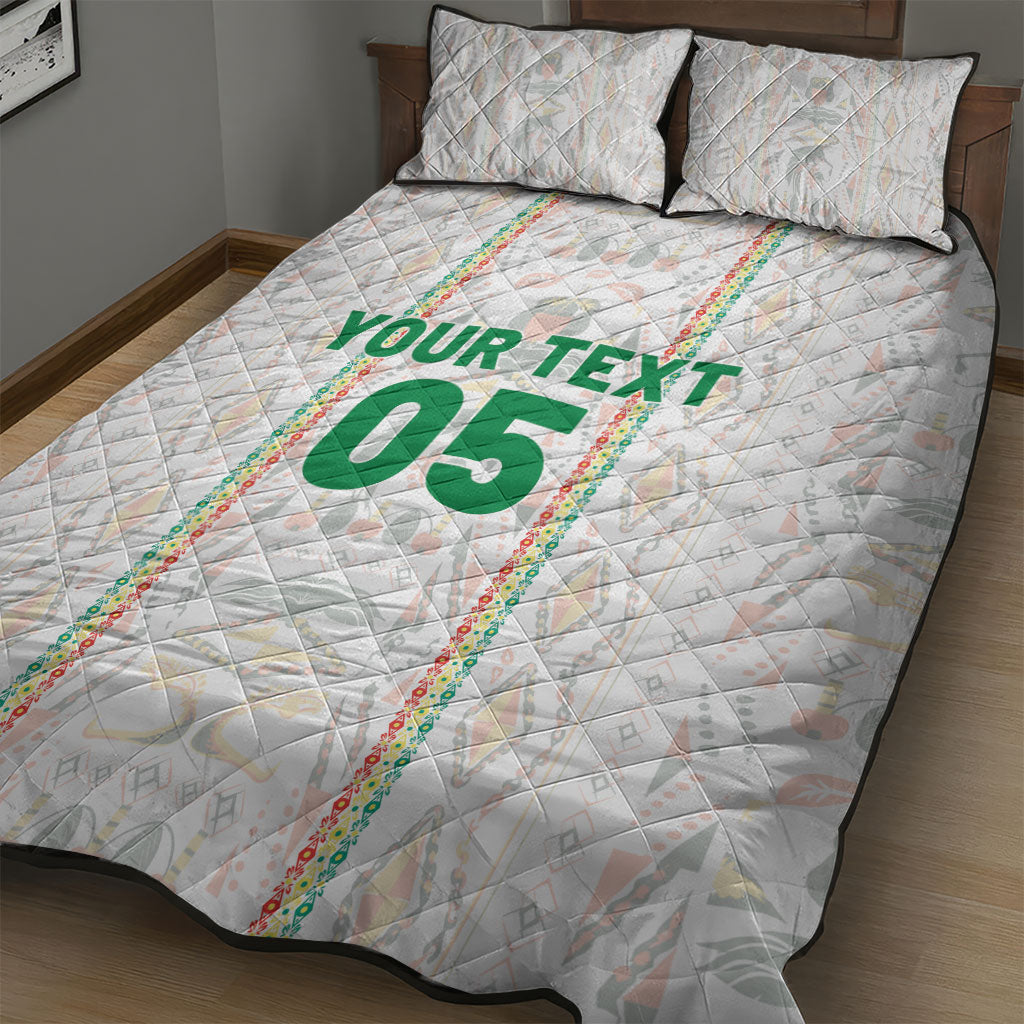 Custom Senegal Football 2026 Quilt Bed Set Car Rapide-Inspired Pattern