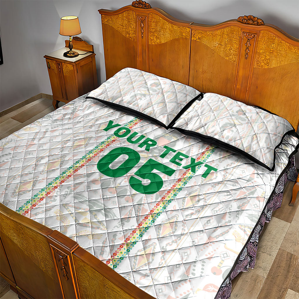 Custom Senegal Football 2026 Quilt Bed Set Car Rapide-Inspired Pattern