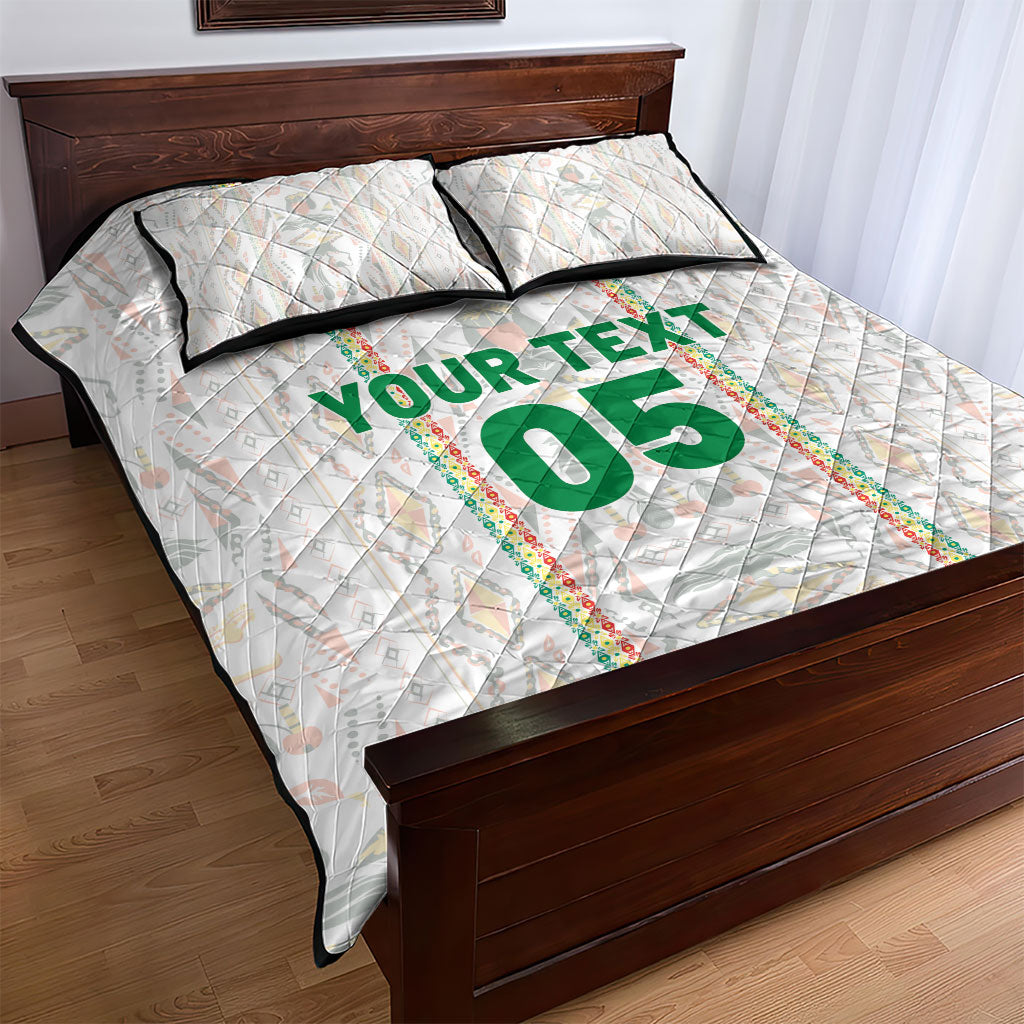 Custom Senegal Football 2026 Quilt Bed Set Car Rapide-Inspired Pattern