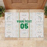 Custom Senegal Football 2026 Rubber Doormat Car Rapide-Inspired Pattern