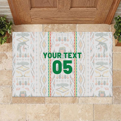 Custom Senegal Football 2026 Rubber Doormat Car Rapide-Inspired Pattern