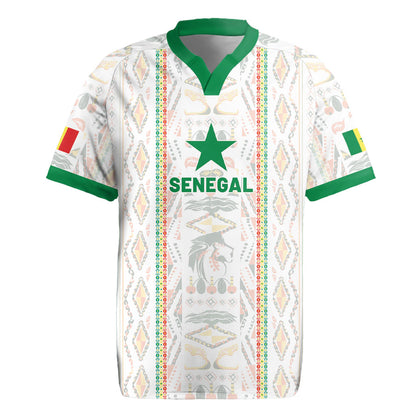 Custom Senegal Football 2026 Rugby Jersey Car Rapide-Inspired Pattern