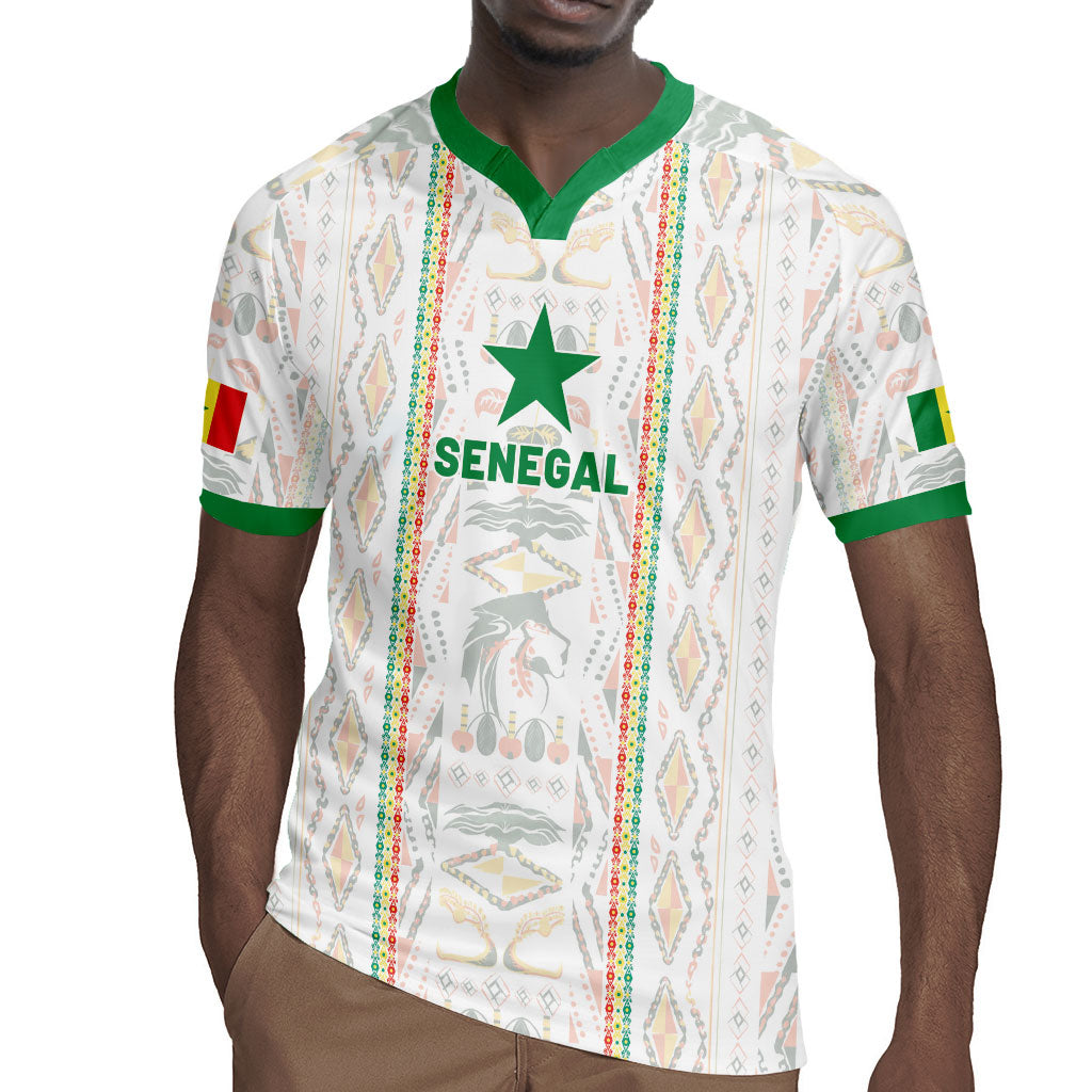 Custom Senegal Football 2026 Rugby Jersey Car Rapide-Inspired Pattern
