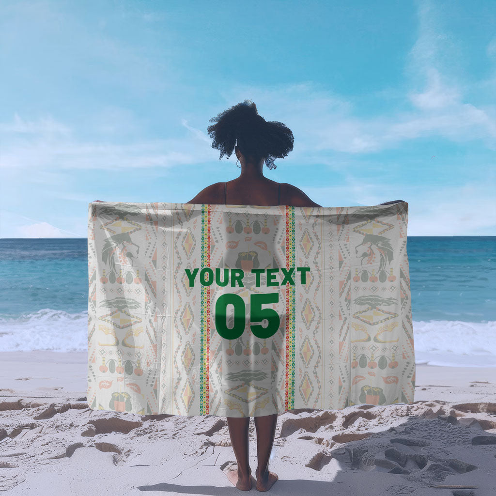 Custom Senegal Football 2026 Sarong Car Rapide-Inspired Pattern