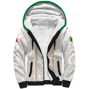 Custom Senegal Football 2026 Sherpa Hoodie Car Rapide-Inspired Pattern