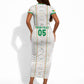 Custom Senegal Football 2026 Short Sleeve Bodycon Dress Car Rapide-Inspired Pattern