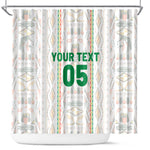 Custom Senegal Football 2026 Shower Curtain Car Rapide-Inspired Pattern