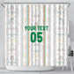 Custom Senegal Football 2026 Shower Curtain Car Rapide-Inspired Pattern