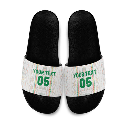 Custom Senegal Football 2026 Slide Sandals Car Rapide-Inspired Pattern