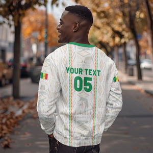 Custom Senegal Football 2026 Sweatshirt Car Rapide-Inspired Pattern