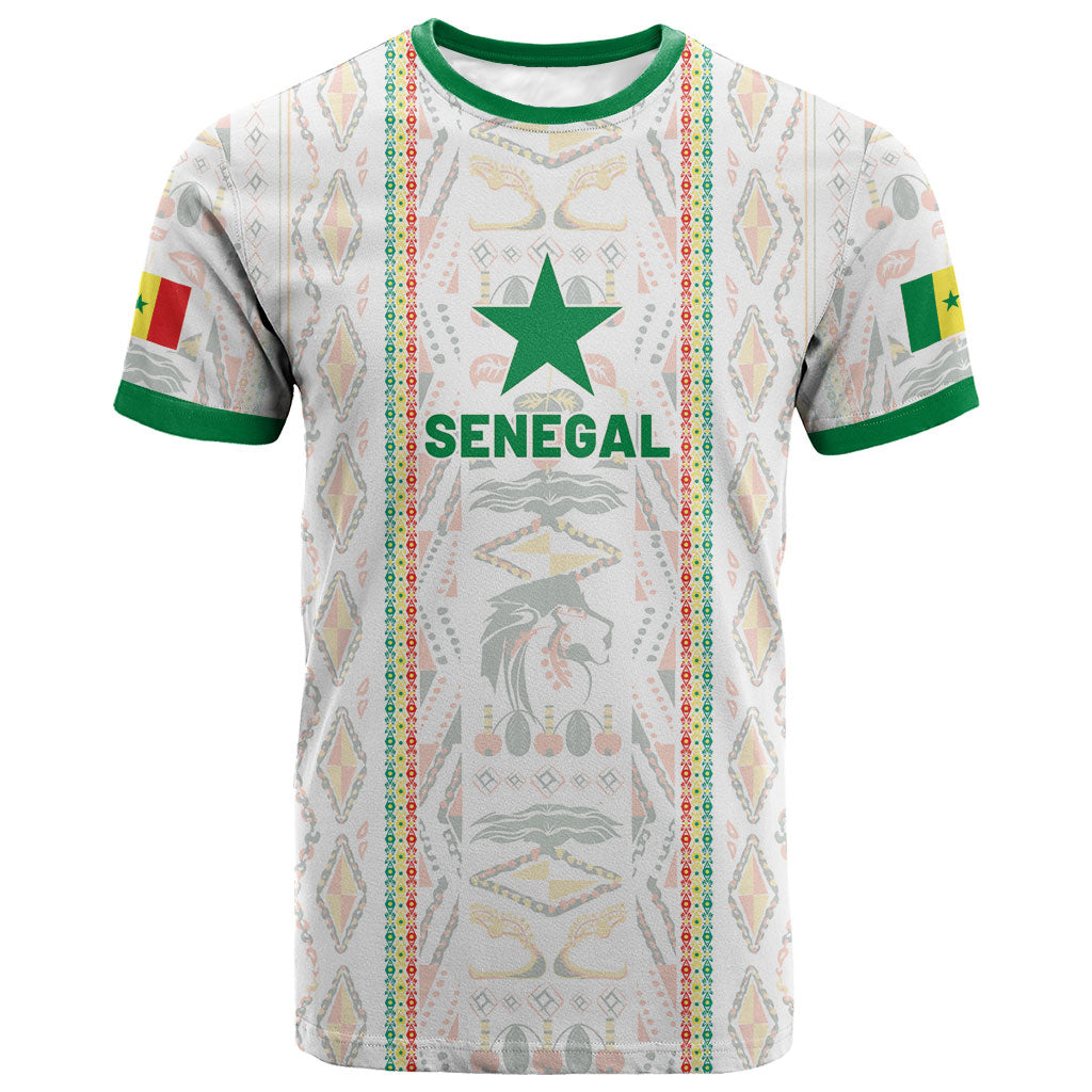 Custom Senegal Football 2026 T shirt Car Rapide-Inspired Pattern