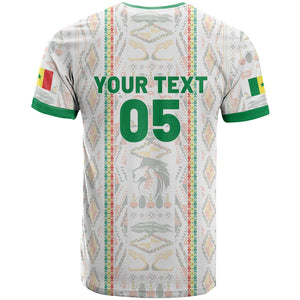 Custom Senegal Football 2026 T shirt Car Rapide-Inspired Pattern