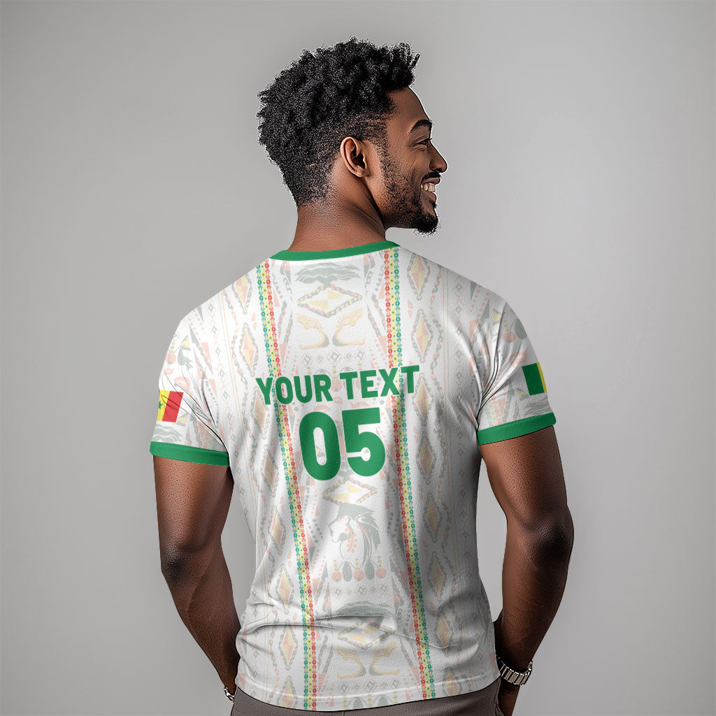 Custom Senegal Football 2026 T shirt Car Rapide-Inspired Pattern