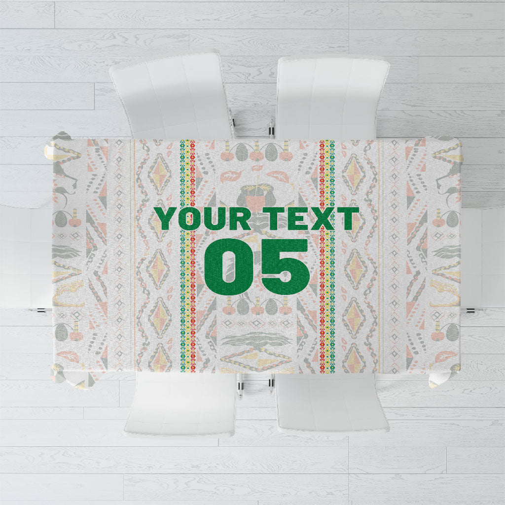 Custom Senegal Football 2026 Tablecloth Car Rapide-Inspired Pattern