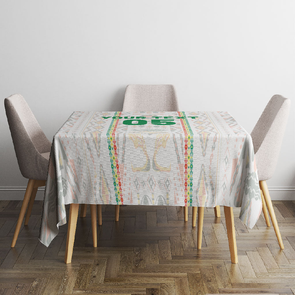 Custom Senegal Football 2026 Tablecloth Car Rapide-Inspired Pattern