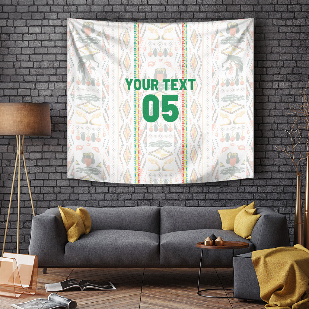 Custom Senegal Football 2026 Tapestry Car Rapide-Inspired Pattern