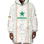 Custom Senegal Football 2026 Wearable Blanket Hoodie Car Rapide-Inspired Pattern