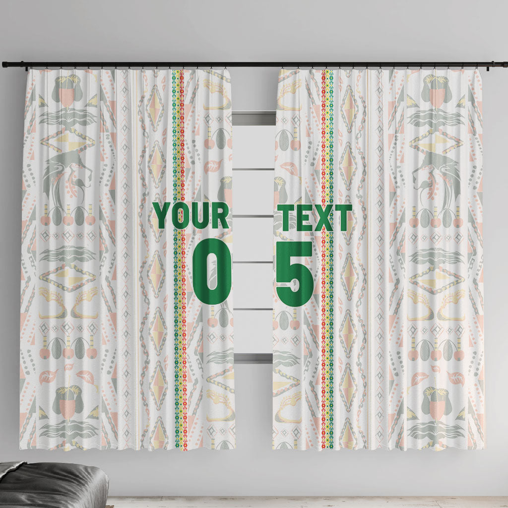 Custom Senegal Football 2026 Window Curtain Car Rapide-Inspired Pattern