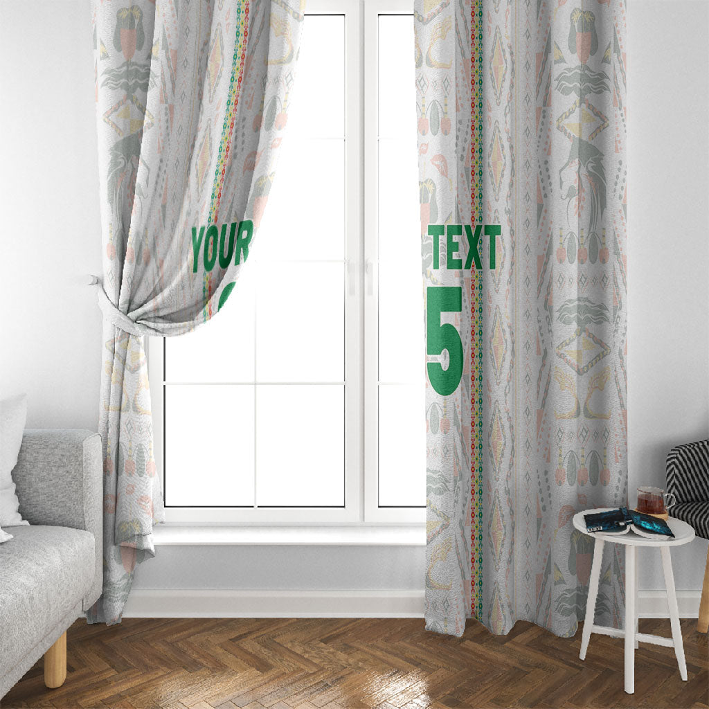 Custom Senegal Football 2026 Window Curtain Car Rapide-Inspired Pattern