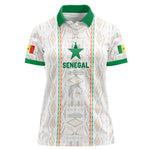 Custom Senegal Football 2026 Women Polo Shirt Car Rapide-Inspired Pattern