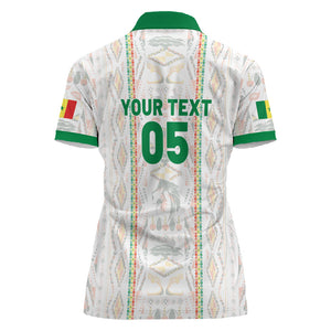 Custom Senegal Football 2026 Women Polo Shirt Car Rapide-Inspired Pattern