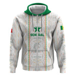 Custom Senegal Football 2026 Zip Hoodie Car Rapide-Inspired Pattern