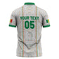 Custom Senegal Football 2026 Zipper Polo Shirt Car Rapide-Inspired Pattern