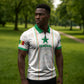 Custom Senegal Football 2026 Zipper Polo Shirt Car Rapide-Inspired Pattern