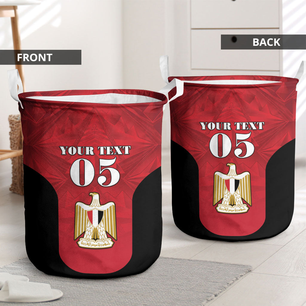 Custom Egypt Football 2026 Laundry Basket Go Pharaohs Special Style