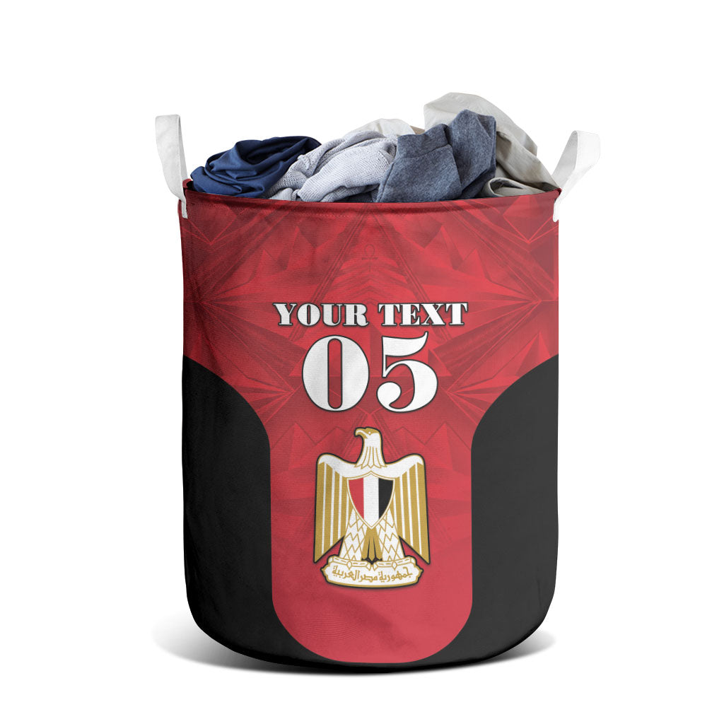 Custom Egypt Football 2026 Laundry Basket Go Pharaohs Special Style