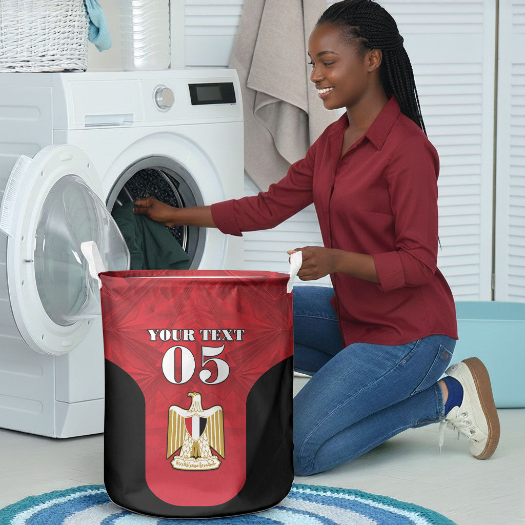 Custom Egypt Football 2026 Laundry Basket Go Pharaohs Special Style