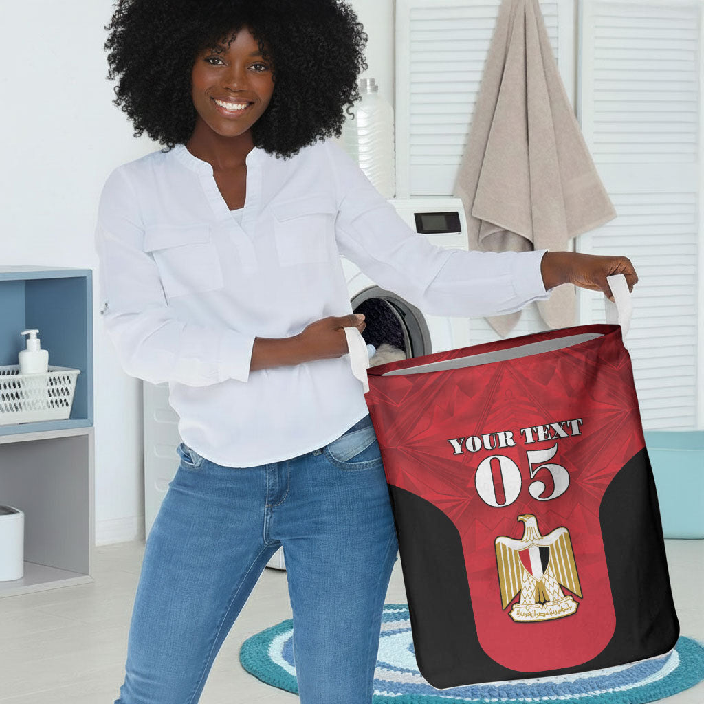 Custom Egypt Football 2026 Laundry Basket Go Pharaohs Special Style