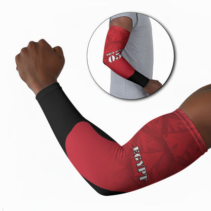 Custom Egypt Football 2026 Arm Sleeves Go Pharaohs Special Style