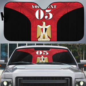 Custom Egypt Football 2026 Auto Sun Shade Go Pharaohs Special Style