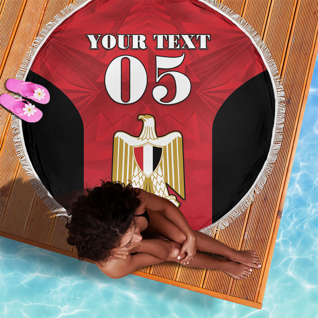 Custom Egypt Football 2026 Beach Blanket Go Pharaohs Special Style
