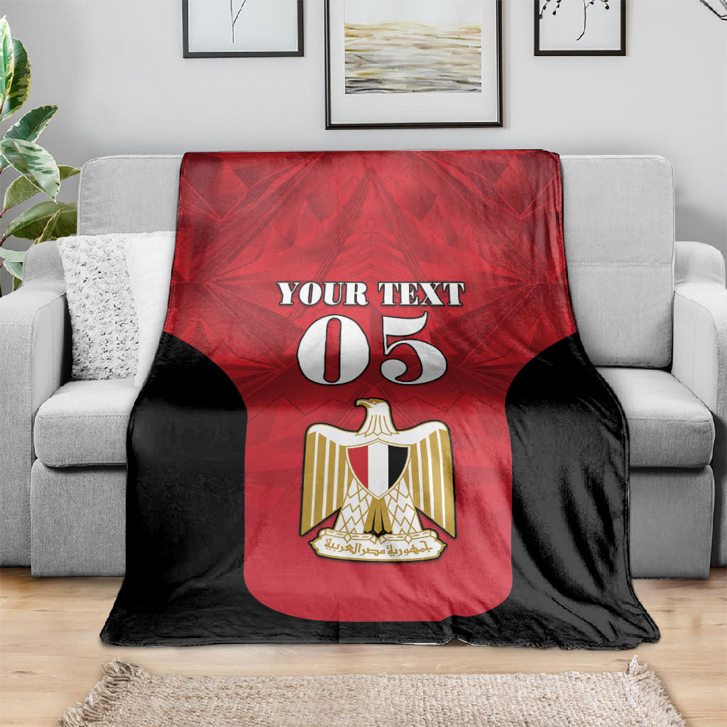 Custom Egypt Football 2026 Blanket Go Pharaohs Special Style
