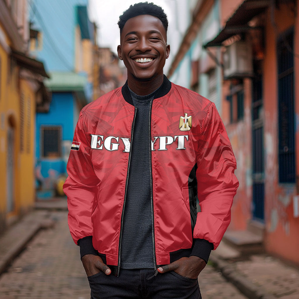 Custom Egypt Football 2026 Bomber Jacket Go Pharaohs Special Style
