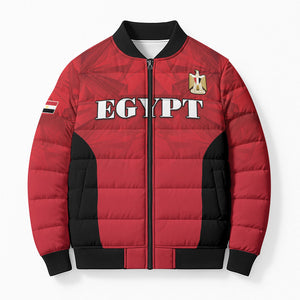 Custom Egypt Football 2026 Bomber Puffer Jacket Go Pharaohs Special Style