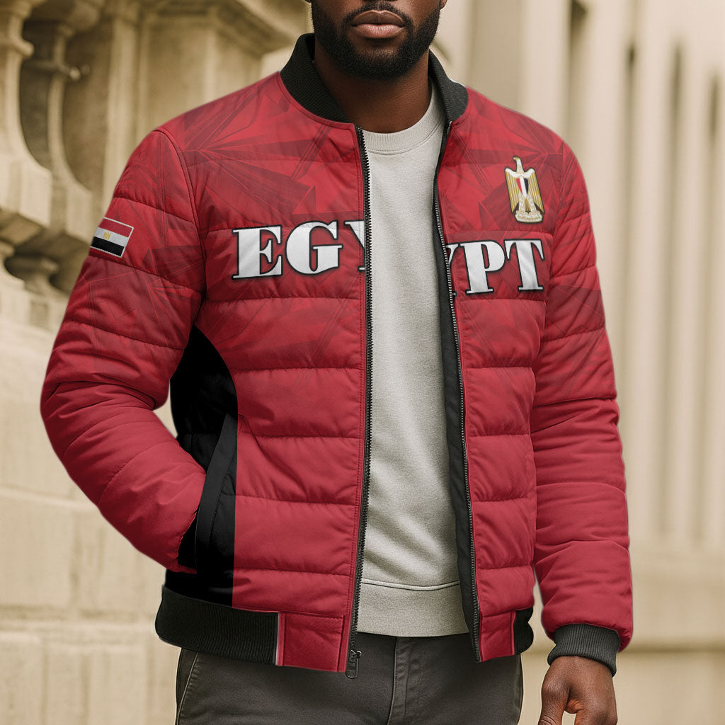 Custom Egypt Football 2026 Bomber Puffer Jacket Go Pharaohs Special Style