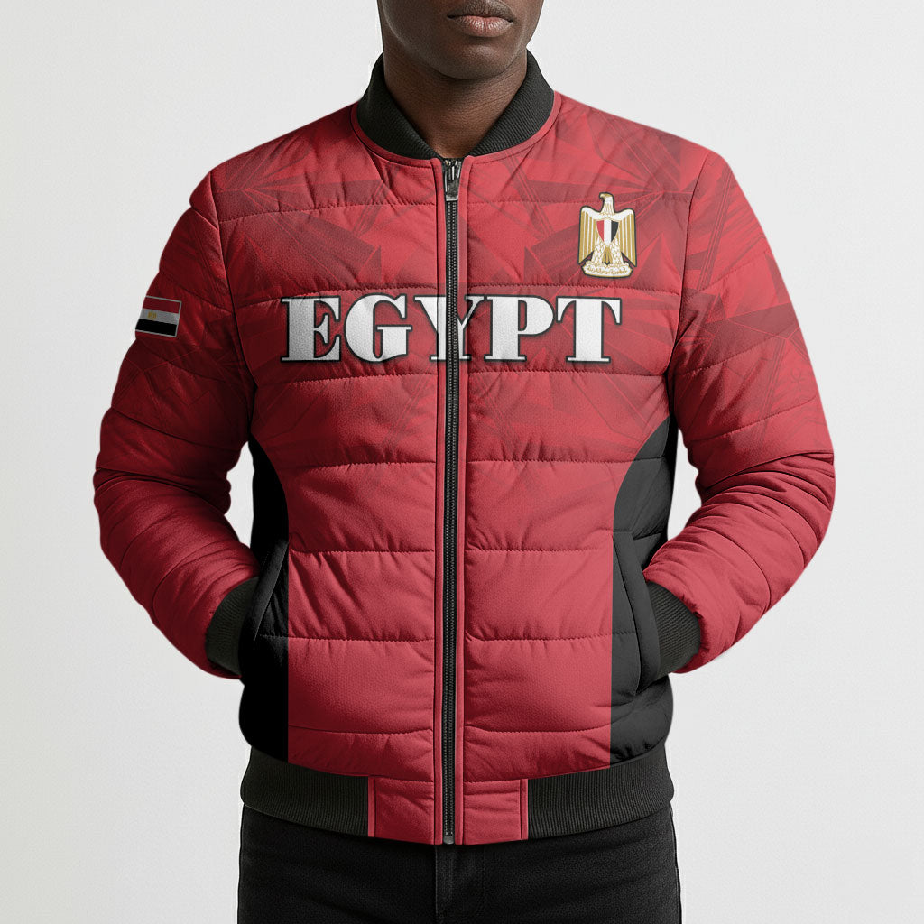 Custom Egypt Football 2026 Bomber Puffer Jacket Go Pharaohs Special Style