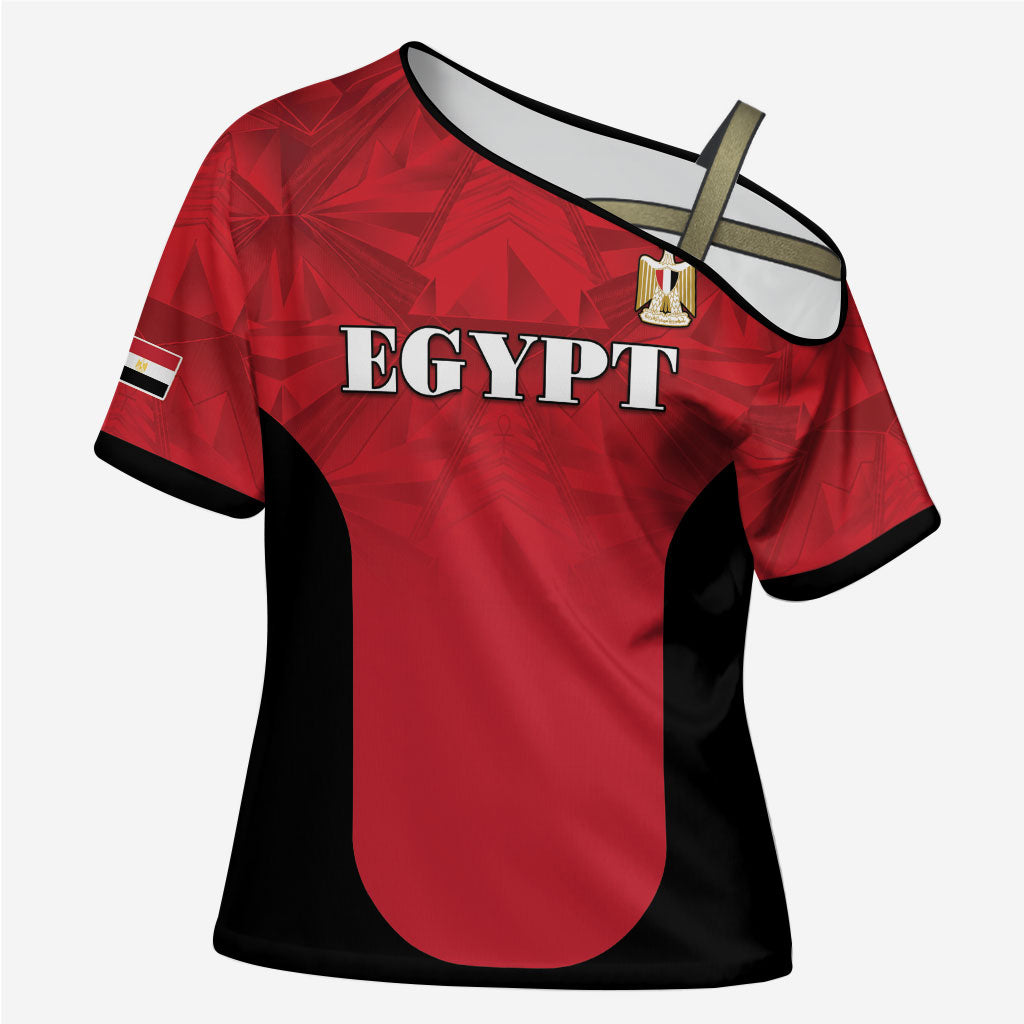 Custom Egypt Football 2026 Cross Shoulder Shirt Go Pharaohs Special Style