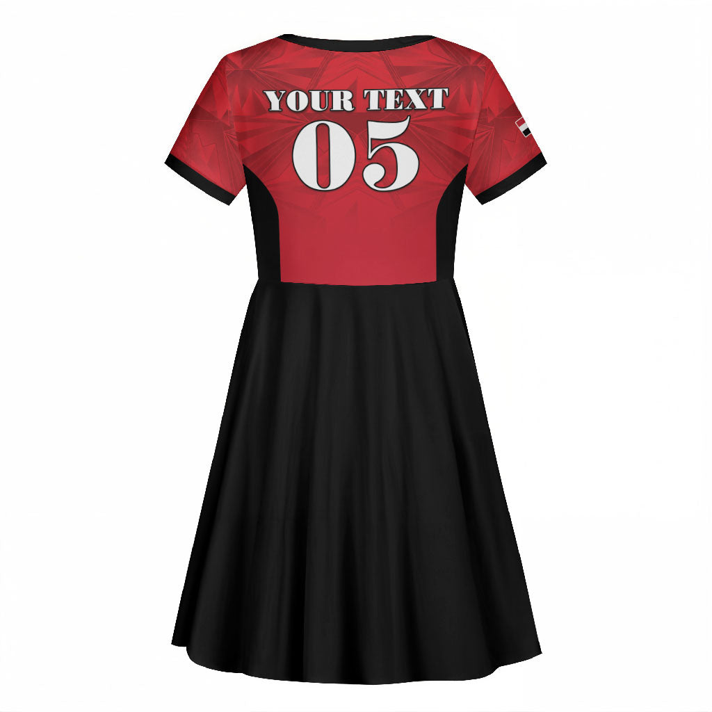 Custom Egypt Football 2026 Kid Short Sleeve Dress Go Pharaohs Special Style