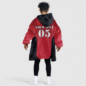 Custom Egypt Football 2026 Kid Wearable Blanket Hoodie Go Pharaohs Special Style
