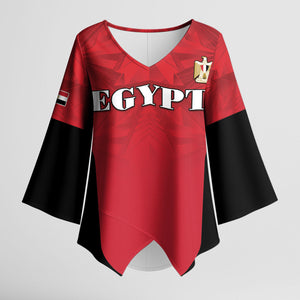 Custom Egypt Football 2026 Kimono Sleeve Blouse Go Pharaohs Special Style