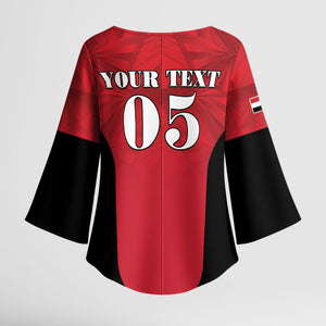 Custom Egypt Football 2026 Kimono Sleeve Blouse Go Pharaohs Special Style