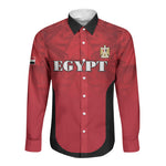 Custom Egypt Football 2026 Long Sleeve Button Shirt Go Pharaohs Special Style