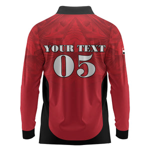 Custom Egypt Football 2026 Long Sleeve Polo Shirt Go Pharaohs Special Style